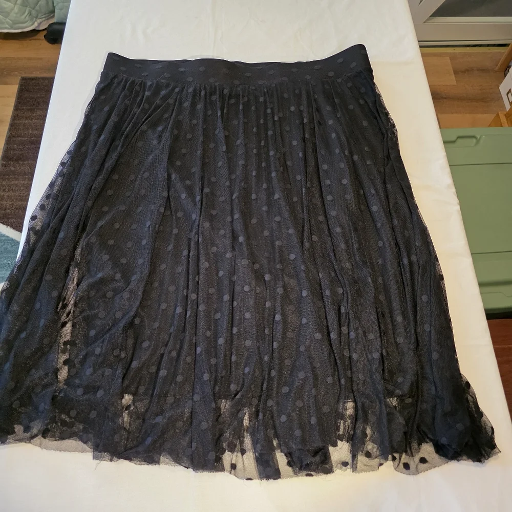 Torrid Black Polka Dot Tulle Midi Skirt for Night Out 3X EUC - Picture 12 of 13